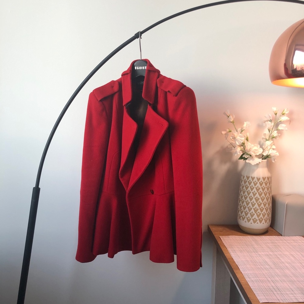 Wool peplum jacket